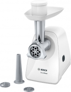 Мясорубка  Bosch MFW2510W (1.8кг/мин, 350Вт, 2*диска для фарша, насдки для колбас и кеббе) Мясорубка  Bosch MFW2510W (1.8кг/мин, 350Вт, 2*диска для фарша, насдки для колбас и кеббе) купить по самой низкой цене