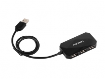 HUB  4PORT USB 2.0 Natec Locust NHU-0647 black купить по самой низкой цене