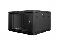 Шкаф настен.коммутацион. LANBERG WF01-6606-10B  19', 6U 60x60см, black, стекл.дверка, замок купить по самой низкой цене