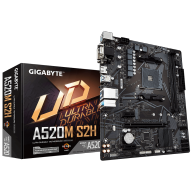 M/B S-AM4: Gigabyte A520M S2H (2DDR4 2133-5100МГц, PCIEx16+2*PCIEx1, M.2, COM, DVI/HDMI/DSUB, RAID) купить по самой низкой цене