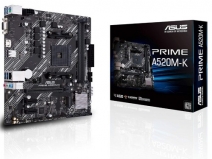 M/B S-AM4:ASUS PRIME A520M-K (2*DDR4 2133-4600МГц, 1*PCIE x16+2*PCIE x1, HDMI/DSub, COM, RAID, M2) купить по самой низкой цене