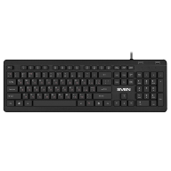 Клавиатура SVEN KB-E5700H  USB, black, HUB 2port, 104+12кл, Slim купить по самой низкой цене