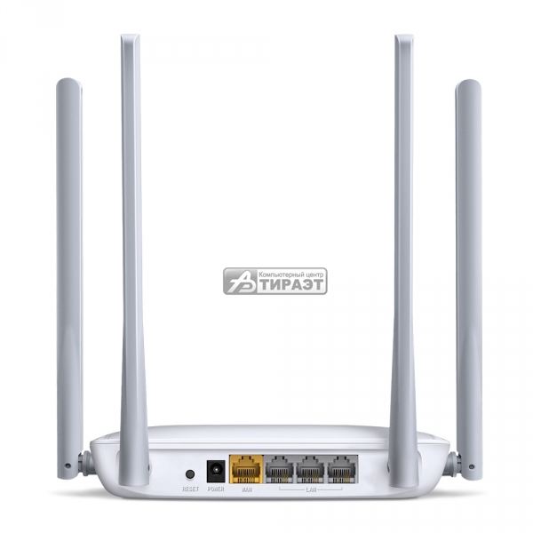 Маршрутизатор Mercusys MW325R (3p Lan+1p Wan, 802.11n/b/g, 300Mbps, 2.4ГГц, 4 антены) white купить по самой низкой цене