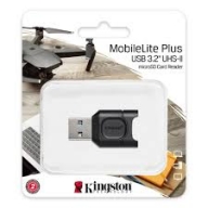 Картридер KINGSTON (MLPM) MobileLite Plus внеш., microSD, USB 3.2 Gen 1, UHS-II, Black купить по самой низкой цене