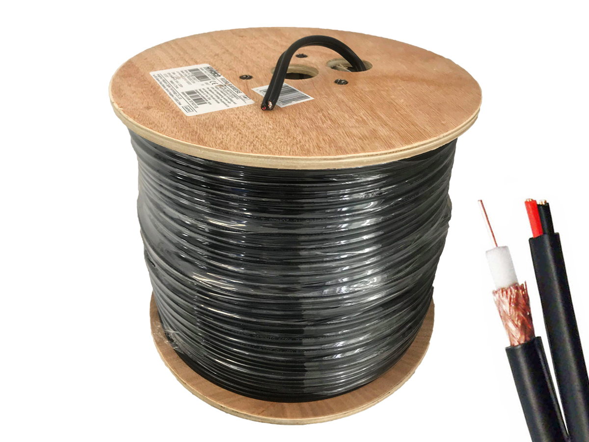 Кабель CC-CA2C-200B (200м, RG59 75ом, 7*0.385±0.01mm, OFC, 20AWG, экранирован.) для камер видеонаблюдений) купить по самой низкой цене