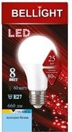 Лампа светодиодная BELLIGHT A60, 230V, 8W, 4000K, E27 купить по самой низкой цене