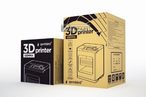 Принтер 3D Gembird (3DP-GEMMA) для печати пластиком (Filament: PLA, PLA+ spool, 1.75mm) купить по самой низкой цене