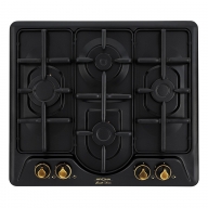 Панель варочная газовая KRONA PARTITA 60 AN (4конф, эл.поджиг, газ-контроль, эмалированная) черная купить по самой низкой цене