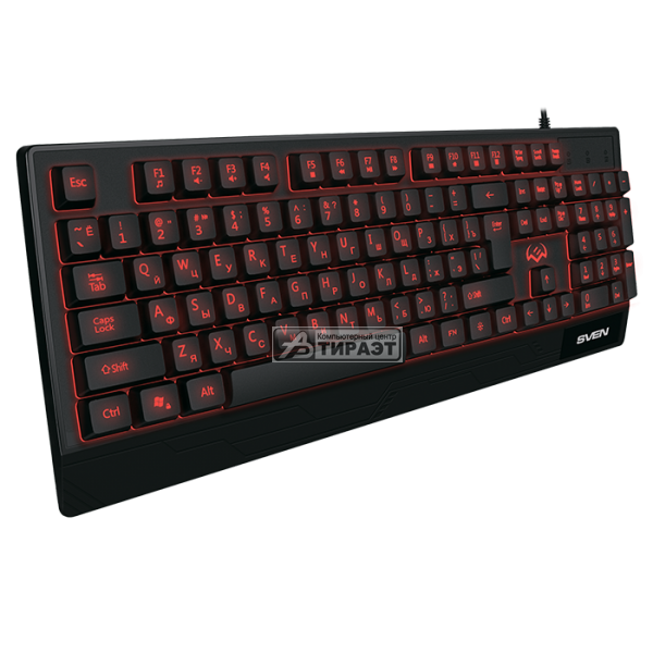 Клавиатура SVEN KB-G8300 игровая, USB, black, RGB подсветка с регулир. яркости и дышащим режимом купить по самой низкой цене