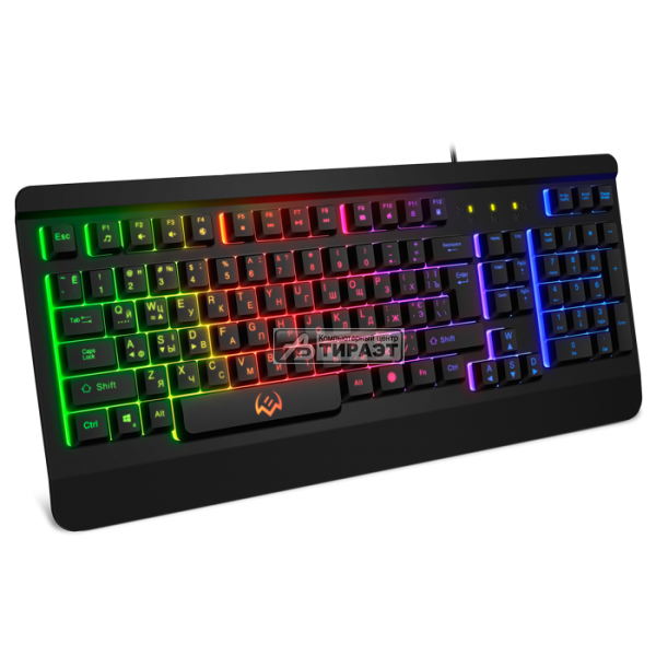 Клавиатура SVEN KB-G9450 игровая, USB, black, RGB подсветка с рег. яркости и дышащим режимом, метал. корпус купить по самой низкой цене