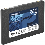 SSD 240Гб, 2.5'/SATA3 6Gb/s, Patriot Burst Elite (PBE240GS25SSDR) 3D TLC NAND, 450/320Мб/с купить по самой низкой цене