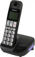 Тел/радио KX-TGE110UCB PANASONIC DECT, АОН, Caller ID, дисплей монохромный, черн. купить по самой низкой цене