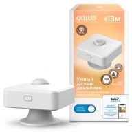 Датчик движения Gauss Smart Home (4010322) для систем 'умный дом' (WiFi, инфракрасный сенсор) White купить по самой низкой цене