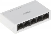 SWITCH (коммутатор) Dahua (DH-PFS3005-5ET-L) 5 портов Ethernet 100Мбит/с, настольный купить по самой низкой цене