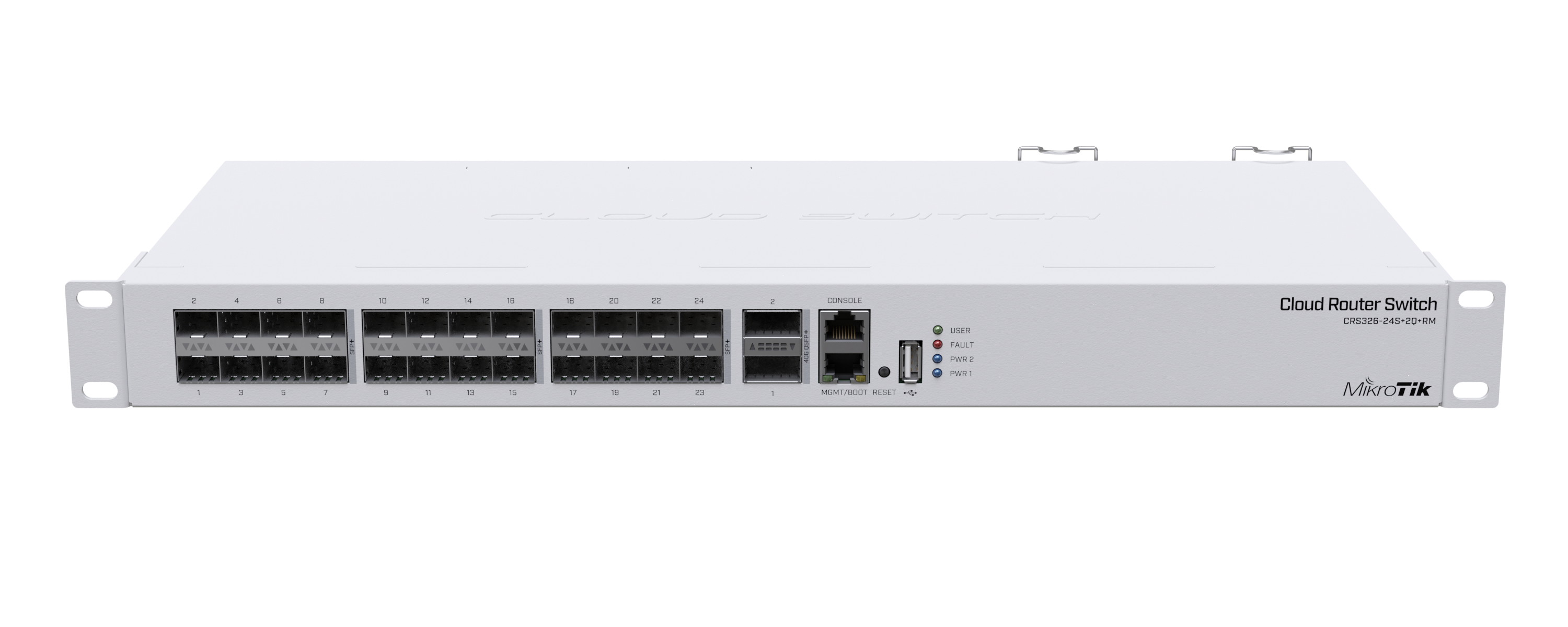 Маршрутизатор Mikrotik CRS326-24S+2Q+RM (24 x 10Gb SFP+, 2 х 40Gb QSFP+) купить по самой низкой цене