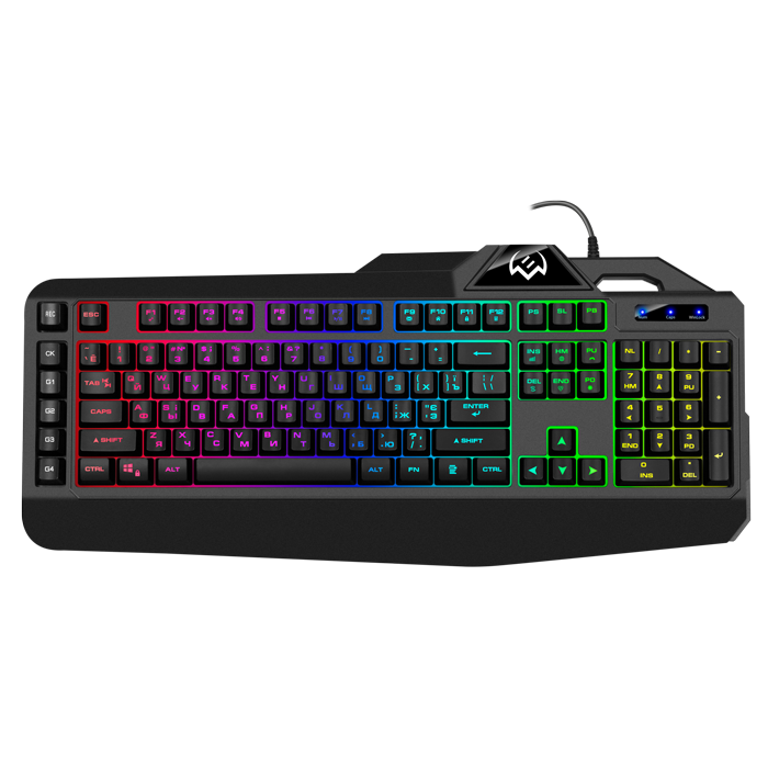 Клавиатура SVEN KB-G8600 игровая, USB, black, RGB подсветка с регулир. яркости, программируемые клавиши купить по самой низкой цене