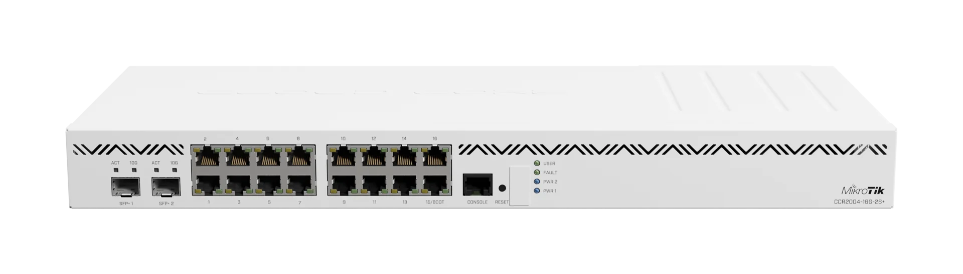 Маршрутизатор Mikrotik (CCR2004-16G-2S+) with RouterOS L6 license купить по самой низкой цене