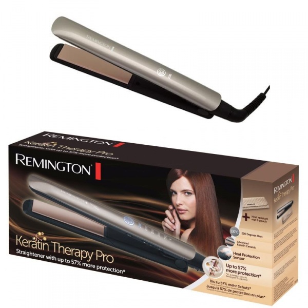 Выпрямитель волос Remington S8590 KERATIN THERAPY PRO (max 230 град, керамические пластины) купить по самой низкой цене