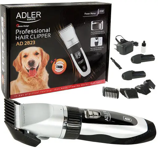 Машинка для стрижки животных Adler AD 2823 (питание от аккумул., от USB) длина стрижки 3, 6, 9, 12мм) купить по самой низкой цене