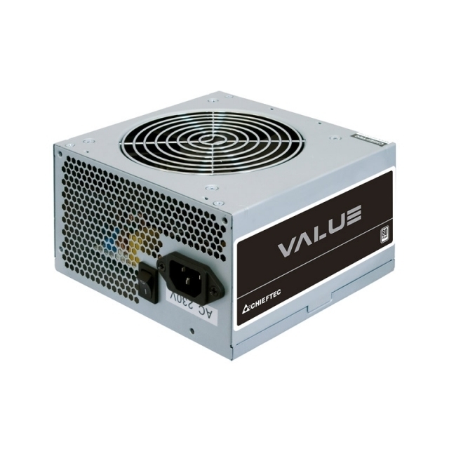 Блок питания 600W CHIEFTEC Value APB-600B8 (без кабеля питания) ATX 2.3, 24+8+2x8pin, Fan 12см, APFC, 80+ купить по самой низкой цене