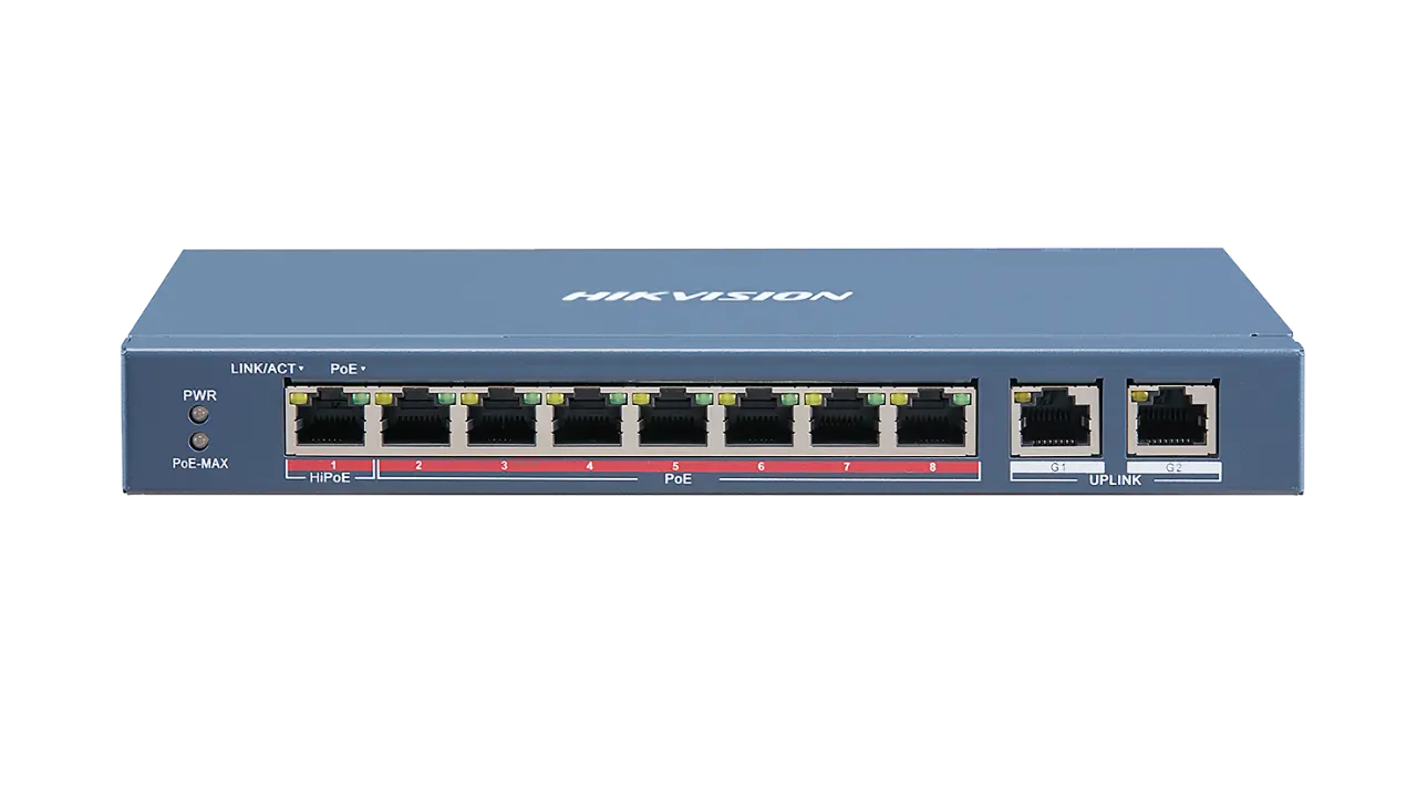 Poe switch 10 port. POE Switch 8 Port для видеонаблюдения. Коммутатор POE 8-портовый DS-3e0108p-e Hikvision. ESVI коммутатор 8-ми портовый fast Ethernet, 2 Uplink, POE. POE коммутатор 16 каналов Hikvision.