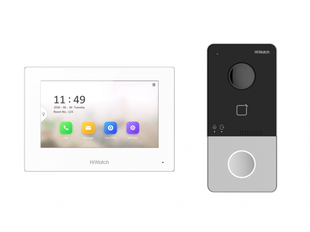 Комплект IP-видеодомофона (DS-D100IKWF(B)) вызывная панель DS-D100IPF 1 Wi-Fi, монитор DS-D100IMWF, 2 Б/П 12В купить по самой низкой цене