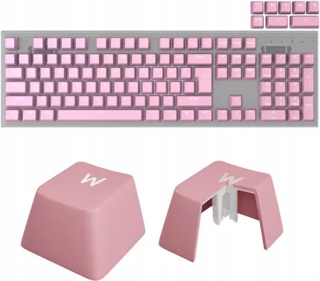 Накладки на клавиши клавиатуры Genesis Lead 300 Double Shot Keycaps (NAG-2007), 106шт., PINK color купить по самой низкой цене