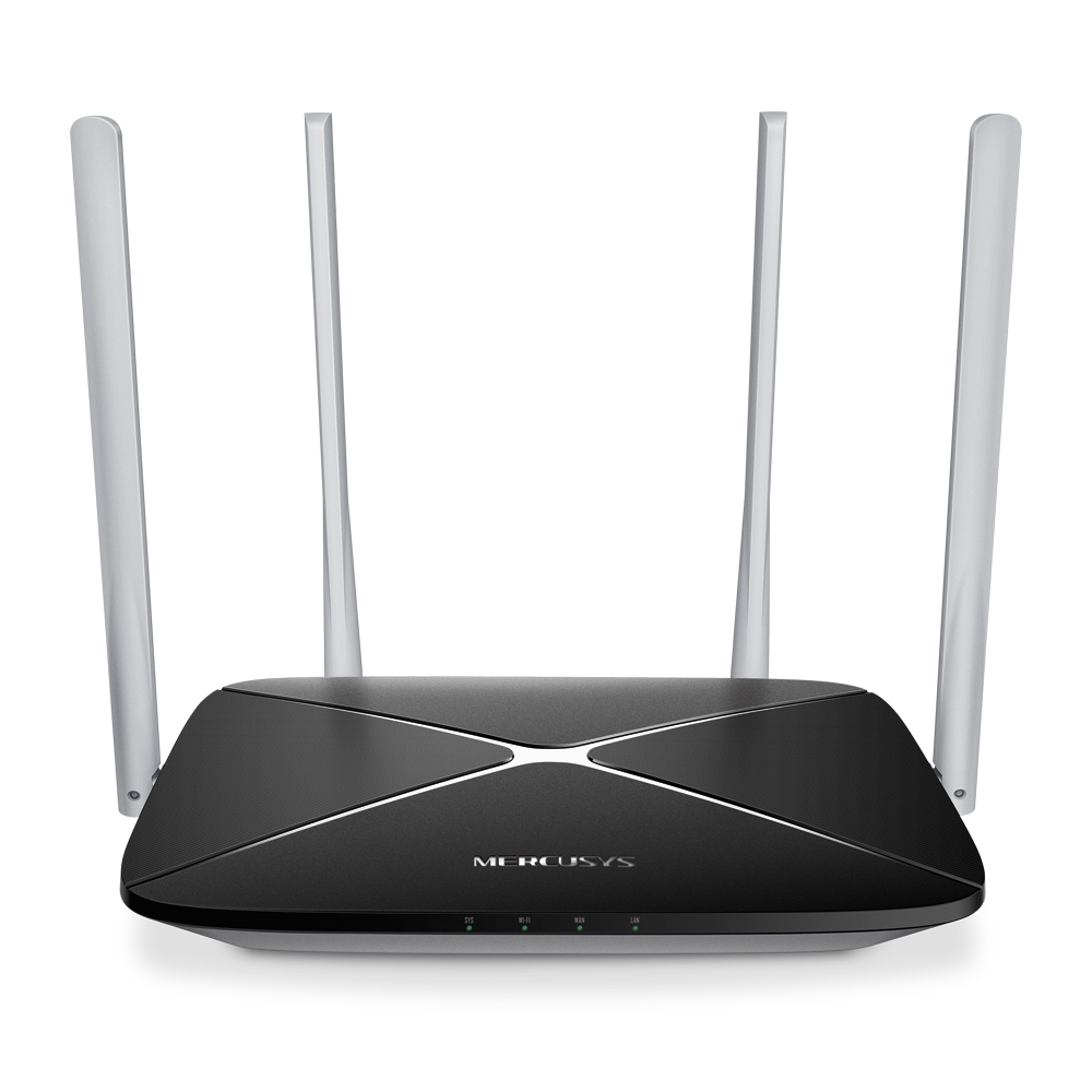 Маршрутизатор  MERCUSYS AC12 (4p*Lan+1p*Wan+USB, 5ГГц: 867Мб/с / 2.4ГГц 300Мб/с) купить по самой низкой цене