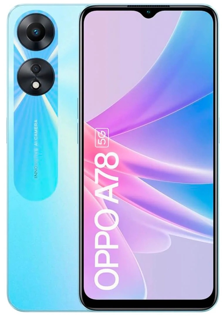 Смартфон OPPO A78 5G 4/128GB GLOWING BLUE (CPH-2483) 84792 - СМАРТФОНЫ  купить в магазине Тираэт в Тирасполе, Бендерах, Рыбнице, Дубоссарах