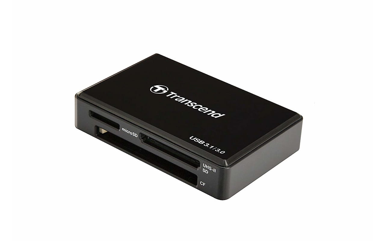 Картридер Transcend (TS-RDF9K2) внешн., USB 3.1/3.0 Type-A, All-in-1 UHS-II, black купить по самой низкой цене