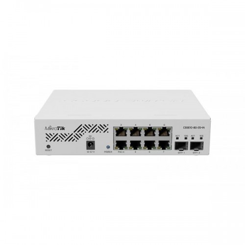 Коммутатор (Switch) Mikrotik (CSS610-8G-2S+IN) 8p*GLan, 2p*SFP+ купить по самой низкой цене