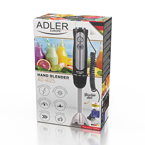 Блендер Adler AD 4625b (погружн, 850W, 5 скоростей, импульсный режим) Black купить по самой низкой цене