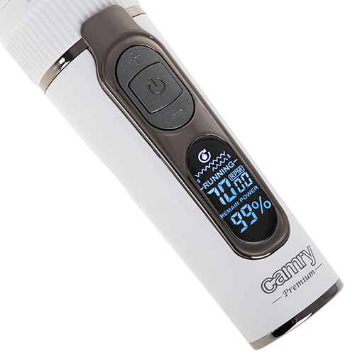 Машинка для стрижки волос  Camry CR 2841 (IPX6, ЖК диспл, 5+3 съемн.гребней, подстав.для зарядки, 5 скоростей) купить по самой низкой цене