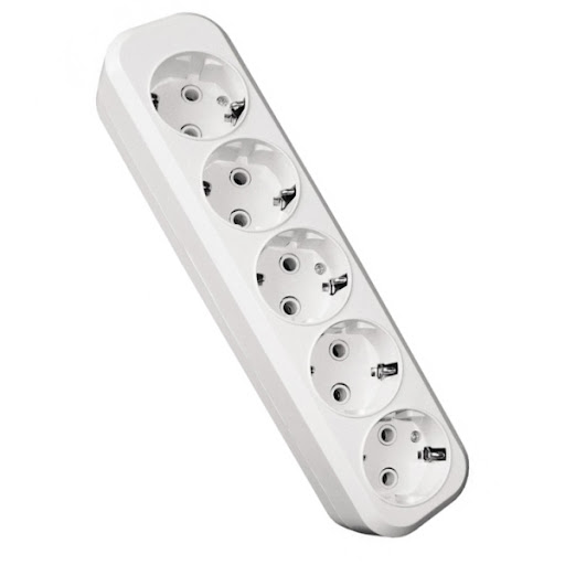 Блок на 5 розетки без кабеля, с заземлением BELLIGHT (5815) max 3кВт, max 250В, 16А, белый купить по самой низкой цене