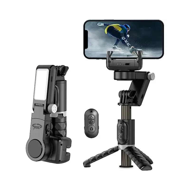 Штатив-трипод со стабилизатором WIWU Wi-SE006 Auto-traking Gimble Tripod (Black) Bluetooth, аккумулятор, д/у купить по самой низкой цене