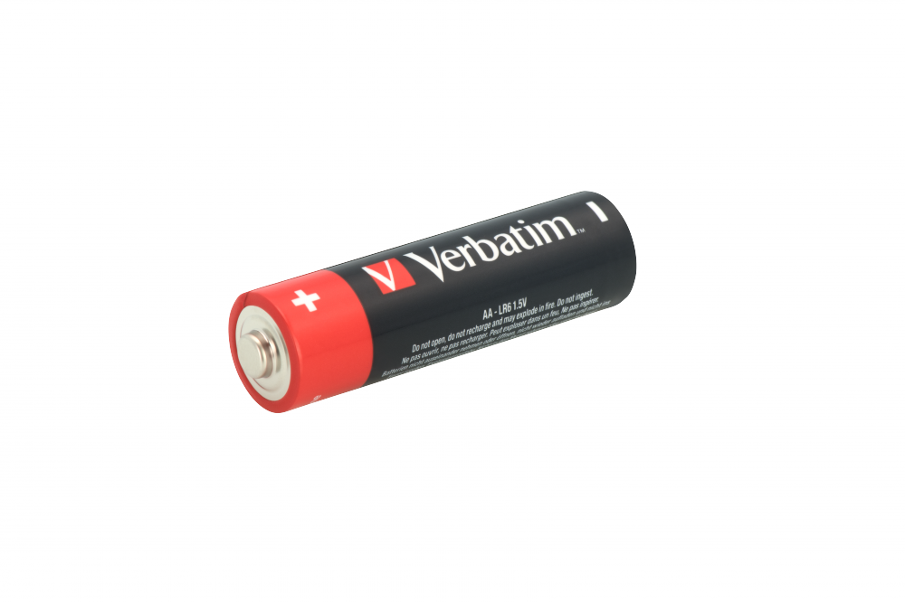 Элемент питания AA (LR6) 1.5V  Verbatim ALKALINE (49877) 1 шт. купить по самой низкой цене