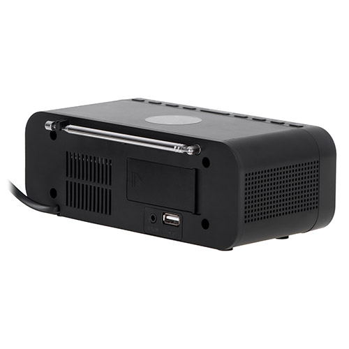 Будильник/часы настольные эектронный Adler (AD 1192B) чёрный, BT 5.0, аккумулятор купить по самой низкой цене