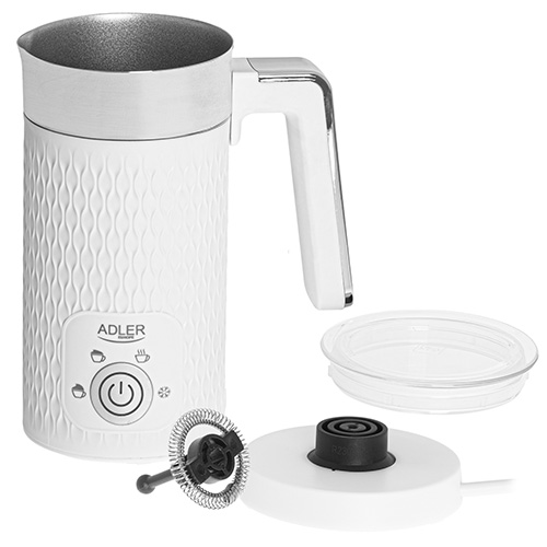 Вспениватель (капучинатор) молока  Adler (AD 4494) White, с подогревом, 0.3л, 500Вт купить по самой низкой цене