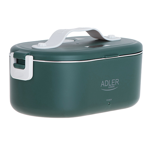 Ланч-бокс электрический Adler (AD 4505g) Green, с подогревом до 50°C, 0.8л, 48Вт, из нержавеющей стали купить по самой низкой цене