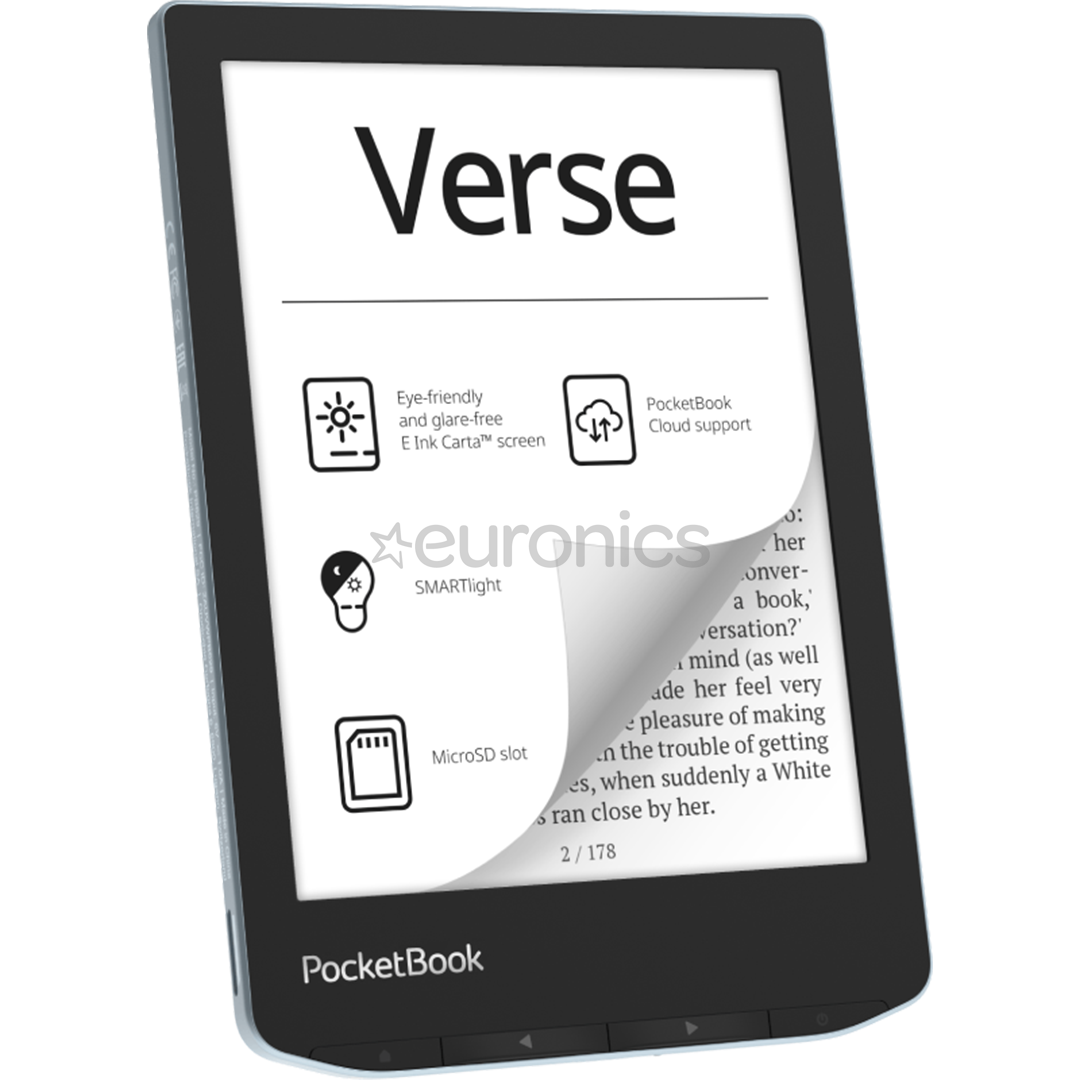 Электронная книга PocketBook 629 Verse Bright Blue 6' 758*1024 212ppi/8Gb/E-Ink Carta/mSD (PB629-2-WW) купить по самой низкой цене