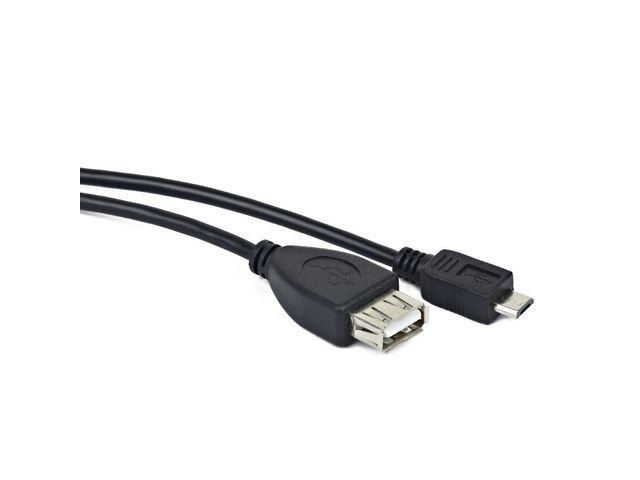 Кабель USB 2.0 LANBERG (OEM-0006) USB micro (male) <-> USB Type-A (femele) 0.15м.,OTG BLACK купить по самой низкой цене