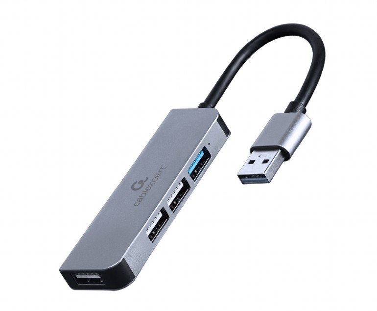 HUB 4-х порт-й USB Gembird (UHB-U3P1U2P3-01) USB 3.1 Type-A  ->  3*USB 2.0 + 1*USB 3.1 Type-A, 13см BLACK купить по самой низкой цене