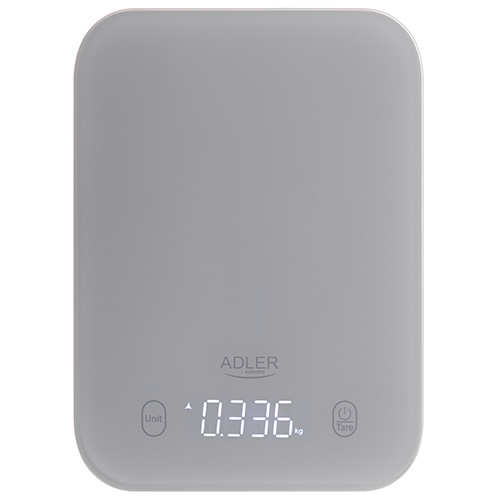 Весы кухонные Adler ad 3181g (электрон, до 10/0.001кг., стекл.платф., ЖК-дисплей) grey купить по самой низкой цене