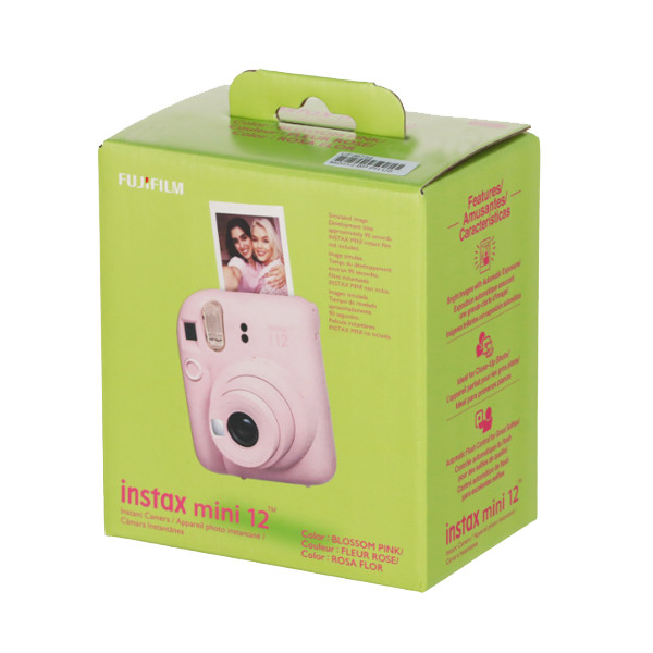 Фотоаппарат мгновенной печати INSTAX MINI 12 PINK FUJIFILM, размер фотокарточ. 86x54мм купить по самой низкой цене