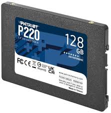 SSD 128Гб, SATA3/2.5'/7mm Patriot  P220 (P220S128G25) TBW 60Tb, R/W 550/480Мб/с купить по самой низкой цене