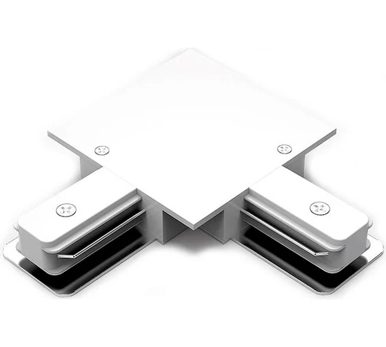 Коннектор GAUSS (TR134) для соединения трековых шинопроводов угловой жесткий, цвет белый, L-образный купить по самой низкой цене