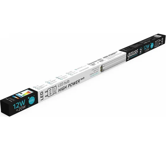 Лампа светодиодная GAUSS (93022) 4000K, 12W, 1000lm, G13, T8 600mm стекло, Elementary LED Лампа светодиодная GAUSS (93022) 4000K, 12W, 1000lm, G13, T8 600mm стекло, Elementary LED купить по самой низкой цене