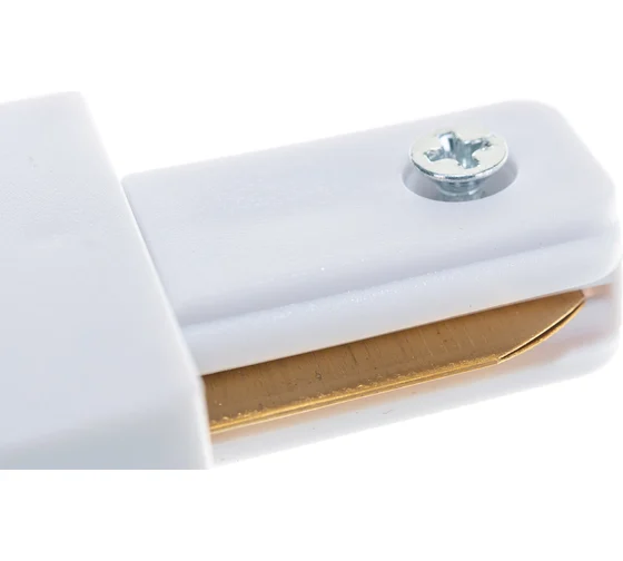 Коннектор GAUSS (TR106)  для соединения встраиваемых трековых шинопроводов жесткий, цвет белый, I-образный купить по самой низкой цене