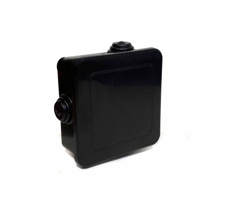 Распределительная коробка 'Электрика', внешняя, квадрат, черная (17245) купить по самой низкой цене