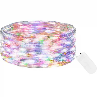 Гирлянда ёлочная Springos (CL4101) 2м, 20 светодиодов, микропровод, многоцветная, на батарейках 2xCR2032 купить по самой низкой цене